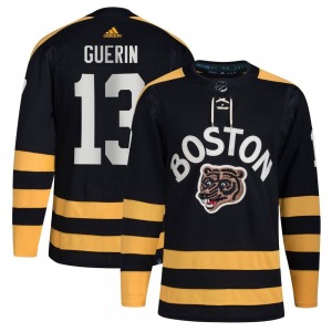 Authentic Adidas Youth Bill Guerin Black 2023 Winter Classic Jersey - NHL Boston Bruins