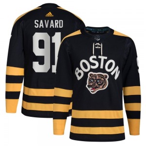 Authentic Adidas Youth Marc Savard Black 2023 Winter Classic Jersey - NHL Boston Bruins