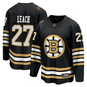 Premier Fanatics Branded Youth Reggie Leach Black Breakaway 100th Anniversary Jersey - NHL Boston Bruins