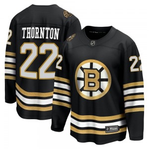 Premier Fanatics Branded Youth Shawn Thornton Black Breakaway 100th Anniversary Jersey - NHL Boston Bruins