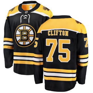 Breakaway Fanatics Branded Youth Connor Clifton Black Home Jersey - NHL Boston Bruins
