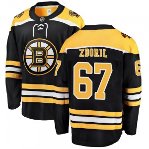 Breakaway Fanatics Branded Youth Jakub Zboril Black ized Home Jersey - NHL Boston Bruins