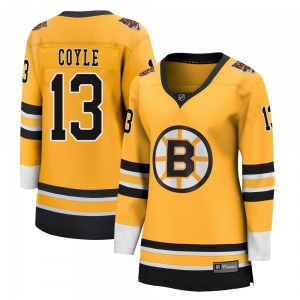 Breakaway Fanatics Branded Women's Charlie Coyle Gold 2020/21 Special Edition Jersey - NHL Boston Bruins