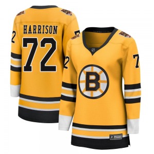 Breakaway Fanatics Branded Women's Brett Harrison Gold 2020/21 Special Edition Jersey - NHL Boston Bruins