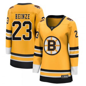Breakaway Fanatics Branded Women's Steve Heinze Gold 2020/21 Special Edition Jersey - NHL Boston Bruins
