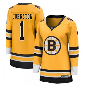Breakaway Fanatics Branded Women's Eddie Johnston Gold 2020/21 Special Edition Jersey - NHL Boston Bruins