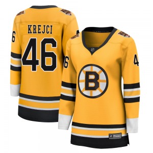 Breakaway Fanatics Branded Women's David Krejci Gold 2020/21 Special Edition Jersey - NHL Boston Bruins