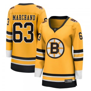 Breakaway Fanatics Branded Women's Brad Marchand Gold 2020/21 Special Edition Jersey - NHL Boston Bruins