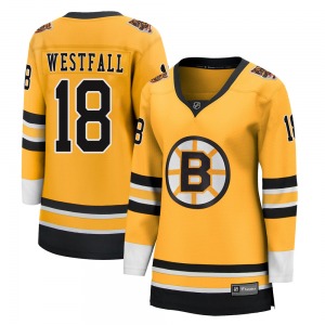 Breakaway Fanatics Branded Women's Ed Westfall Gold 2020/21 Special Edition Jersey - NHL Boston Bruins