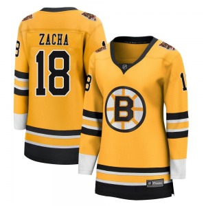 Breakaway Fanatics Branded Women's Pavel Zacha Gold 2020/21 Special Edition Jersey - NHL Boston Bruins