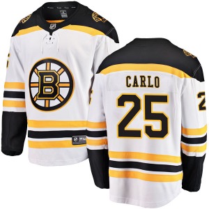Breakaway Fanatics Branded Adult Brandon Carlo White Away Jersey - NHL Boston Bruins