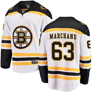 Breakaway Fanatics Branded Adult Brad Marchand White Away Jersey - NHL Boston Bruins