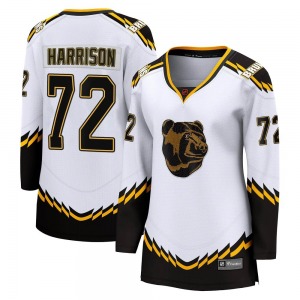 Breakaway Fanatics Branded Women's Brett Harrison White Special Edition 2.0 Jersey - NHL Boston Bruins