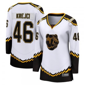 Breakaway Fanatics Branded Women's David Krejci White Special Edition 2.0 Jersey - NHL Boston Bruins