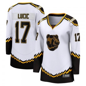 Breakaway Fanatics Branded Women's Milan Lucic White Special Edition 2.0 Jersey - NHL Boston Bruins
