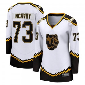 Breakaway Fanatics Branded Women's Charlie McAvoy White Special Edition 2.0 Jersey - NHL Boston Bruins