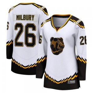 Breakaway Fanatics Branded Women's Mike Milbury White Special Edition 2.0 Jersey - NHL Boston Bruins