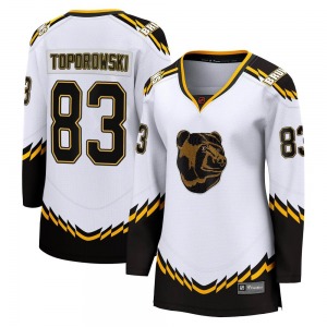 Breakaway Fanatics Branded Women's Luke Toporowski White Special Edition 2.0 Jersey - NHL Boston Bruins