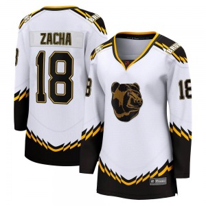 Breakaway Fanatics Branded Women's Pavel Zacha White Special Edition 2.0 Jersey - NHL Boston Bruins