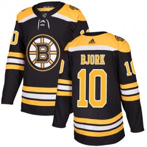 Authentic Adidas Youth Anders Bjork Black Home Jersey - NHL Boston Bruins