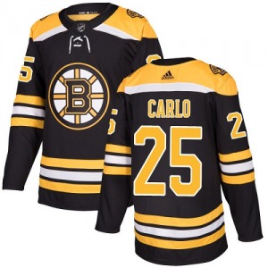 Authentic Adidas Youth Brandon Carlo Black Home Jersey - NHL Boston Bruins