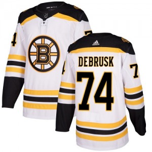 Authentic Adidas Youth Jake DeBrusk White Away Jersey - NHL Boston Bruins