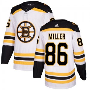 Authentic Adidas Youth Kevan Miller White Away Jersey - NHL Boston Bruins