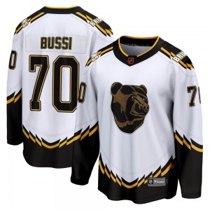 Breakaway Fanatics Branded Youth Brandon Bussi White Special Edition 2.0 Jersey - NHL Boston Bruins