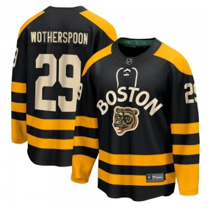 Breakaway Fanatics Branded Adult Parker Wotherspoon Black 2023 Winter Classic Jersey - NHL Boston Bruins