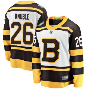 Breakaway Fanatics Branded Youth Mike Knuble White 2019 Winter Classic Jersey - NHL Boston Bruins