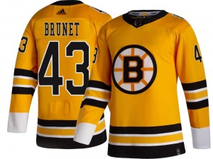 Breakaway Adidas Youth Frederic Brunet Gold 2020/21 Special Edition Jersey - NHL Boston Bruins