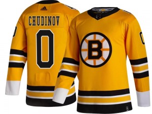 Breakaway Adidas Youth Maxim Chudinov Gold 2020/21 Special Edition Jersey - NHL Boston Bruins
