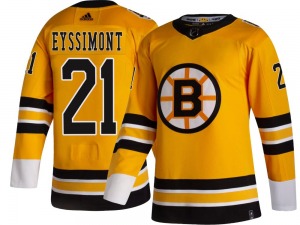 Breakaway Adidas Youth Michael Eyssimont Gold 2020/21 Special Edition Jersey - NHL Boston Bruins