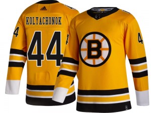 Breakaway Adidas Youth Vladislav Kolyachonok Gold 2020/21 Special Edition Jersey - NHL Boston Bruins