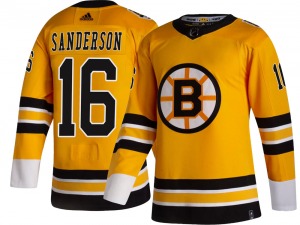 Breakaway Adidas Youth Derek Sanderson Gold 2020/21 Special Edition Jersey - NHL Boston Bruins