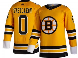 Breakaway Adidas Youth Andrei Svetlakov Gold 2020/21 Special Edition Jersey - NHL Boston Bruins