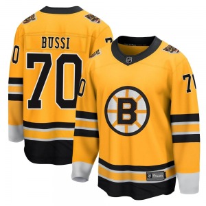 Breakaway Fanatics Branded Youth Brandon Bussi Gold 2020/21 Special Edition Jersey - NHL Boston Bruins