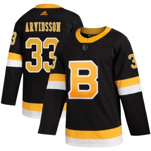 Authentic Adidas Youth Viktor Arvidsson Black Alternate Jersey - NHL Boston Bruins