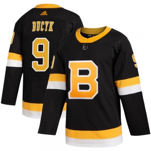 Authentic Adidas Youth Johnny Bucyk Black Alternate Jersey - NHL Boston Bruins