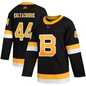 Authentic Adidas Youth Vladislav Kolyachonok Black Alternate Jersey - NHL Boston Bruins
