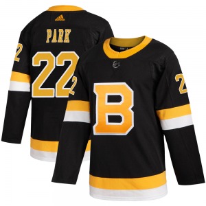 Authentic Adidas Youth Brad Park Black Alternate Jersey - NHL Boston Bruins