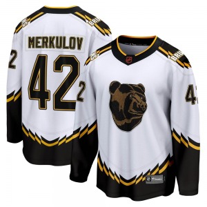 Breakaway Fanatics Branded Adult Georgii Merkulov White Special Edition 2.0 Jersey - NHL Boston Bruins