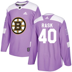Authentic Adidas Youth Tuukka Rask Purple Fights Cancer Practice Jersey - NHL Boston Bruins