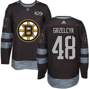 Authentic Adult Matt Grzelcyk Black 1917-2017 100th Anniversary Jersey - NHL Boston Bruins