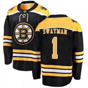 Breakaway Fanatics Branded Adult Jeremy Swayman Black Home Jersey - NHL Boston Bruins