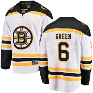 Breakaway Fanatics Branded Youth Ted Green White Away Jersey - NHL Boston Bruins