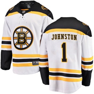 Breakaway Fanatics Branded Youth Eddie Johnston White Away Jersey - NHL Boston Bruins