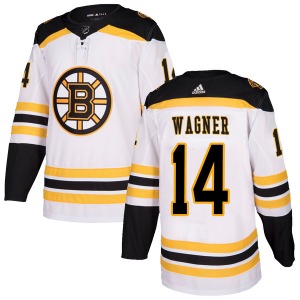 Authentic Adidas Youth Chris Wagner White Away Jersey - NHL Boston Bruins