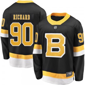 Premier Fanatics Branded Youth Anthony Richard Black Breakaway Alternate Jersey - NHL Boston Bruins