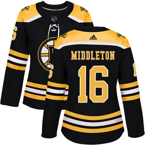 Authentic Adidas Women's Rick Middleton Black Home Jersey - NHL Boston Bruins